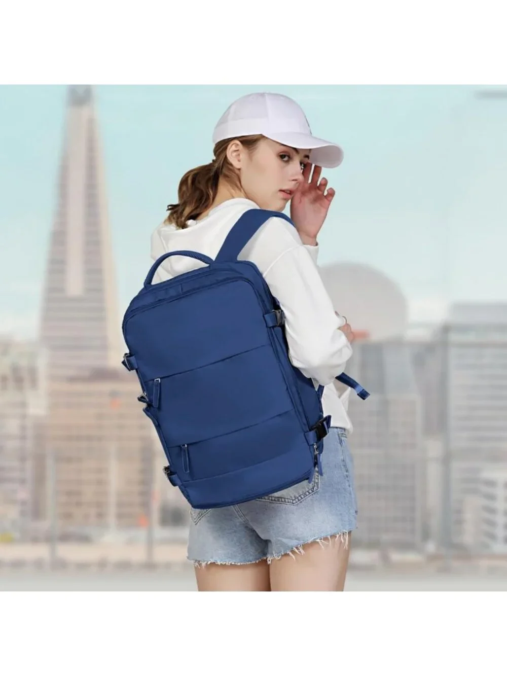 Stylish Travel Backpack for Men & Women, Hiking Daypack, Casual Carry-On